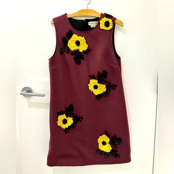 blue dress for baby girl Burgundy Floral Sun Dress – Fashion Rx main image 1